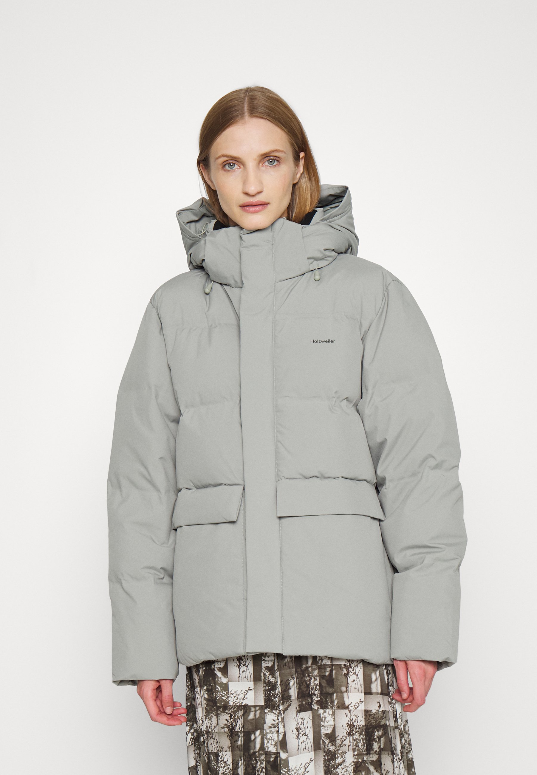 teal down coat