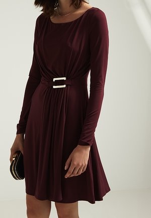 Jerseykleid - bordeaux
