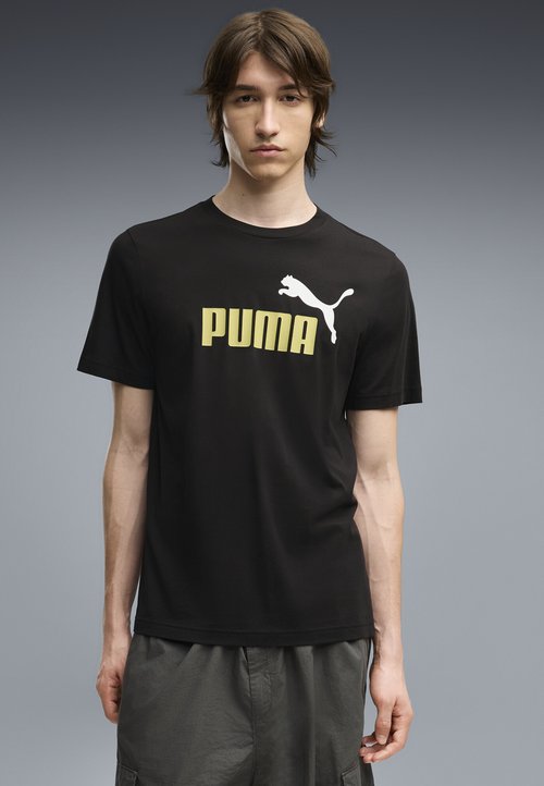 PUMA 2 COLOR NO. 1 LOGO TEE - Print T-shirt - black rustic olive — photo 2
