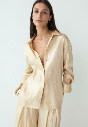 Massimo Dutti, Camicia - beige