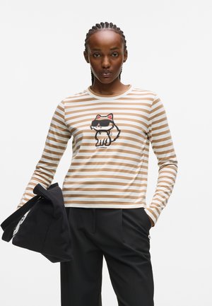 IKON - Tops ar garām piedurknēm - cannoli cream/nougat