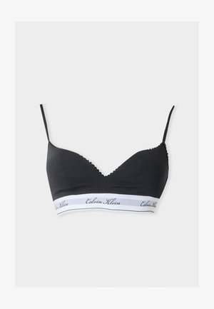 Calvin Klein Underwear, LIGHTLY LINED BRALETTE NEW SIGNATURE LOGO - Soutien-gorge triangle - black