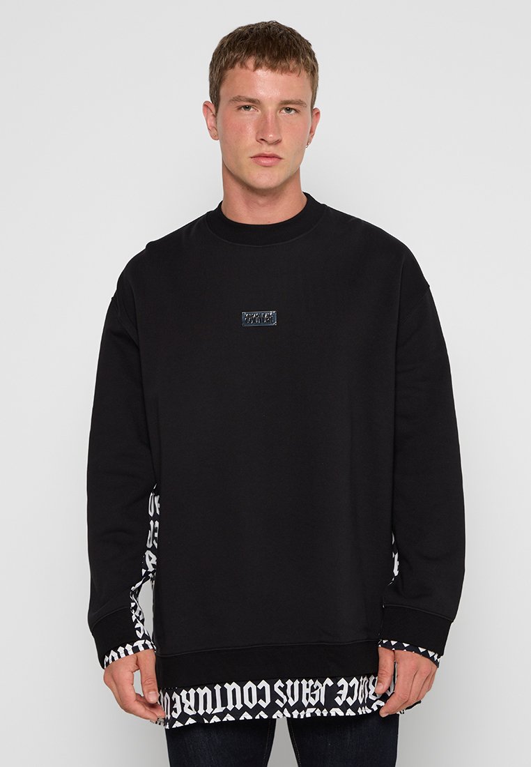 Versace Jeans Couture Sweater antraciet gemêleerd