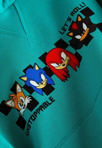 Next SONIC LICENSED SET - REGULAR FIT - Luvtröja - turquoise blue