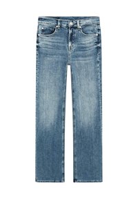 HIGH-WAIST - Jeans Straight Leg - blue denim