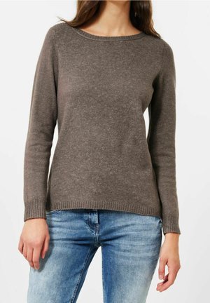 Trui - mottled dark brown