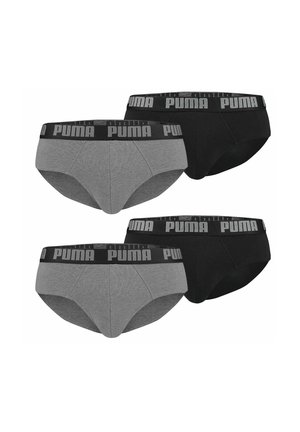 Puma 4ER PACK - Slip - dark grey melange