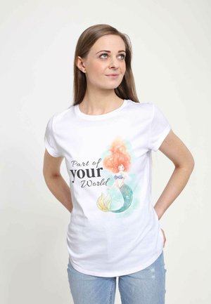 THE LITTLE MERMAID PEACEFUL ARIEL WORLD - T-shirt print - white