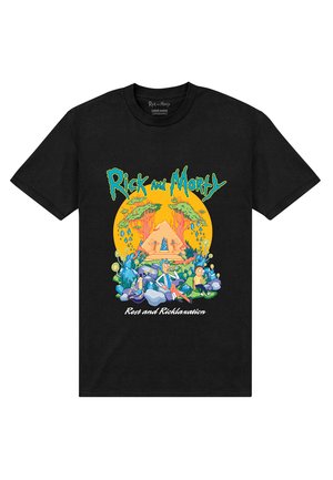 Henry Tiger RICK AND MORTY PYRAMID - T-Shirt print - black