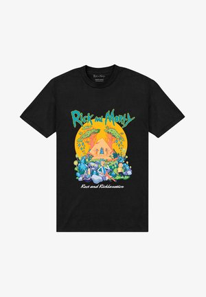 Henry Tiger RICK AND MORTY PYRAMID - T-Shirt print - black