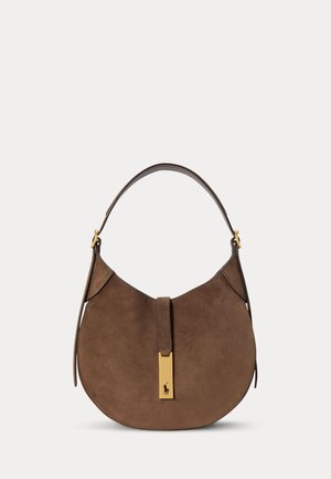 Polo Ralph Lauren, POLO ID SUEDE SMALL SHOULDER BAG - Дамска чанта - gingerbread