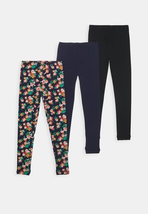 BASIC GIRLS 3 PACK - Legging - navy