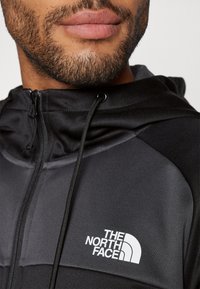The North Face REAXION FULL ZIP HOODIE - Tröja med dragkedja - black/asphalt grey