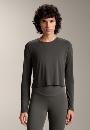 OYSHO CROSSOVER CROP - Fitness / Yoga - dark grey