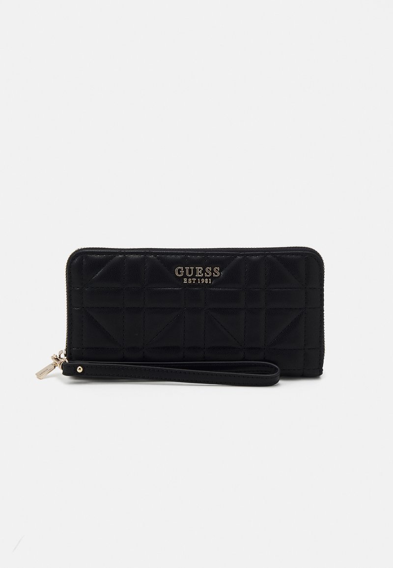 GUESS Edita SLG Large Zip Around Wallet - Black