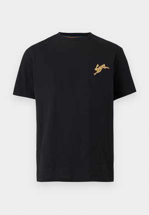 MENS RABBIT LOGO TSHIRT - T-shirt con stampa - black