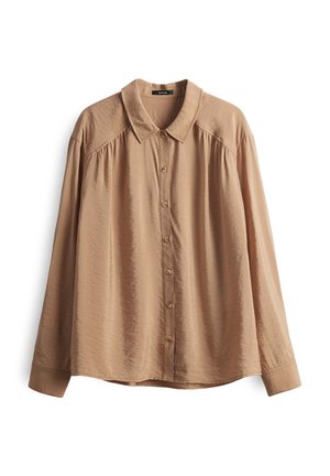 OPUS, LANGARM FAMIGA - Hemdbluse - creamy camel