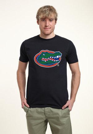 Henry Tiger, UNIVERSITY OF FLORIDA FLORIDA GATORS OFFICIAL GATOR HEAD LOGO - T-shirt print - navy