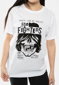 Paradiso Clothing FOO FIGHTERS ROXY FLYER UNISEX - Print T-shirt - white