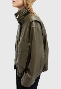 AllSaints CLAY - Leren jas - green