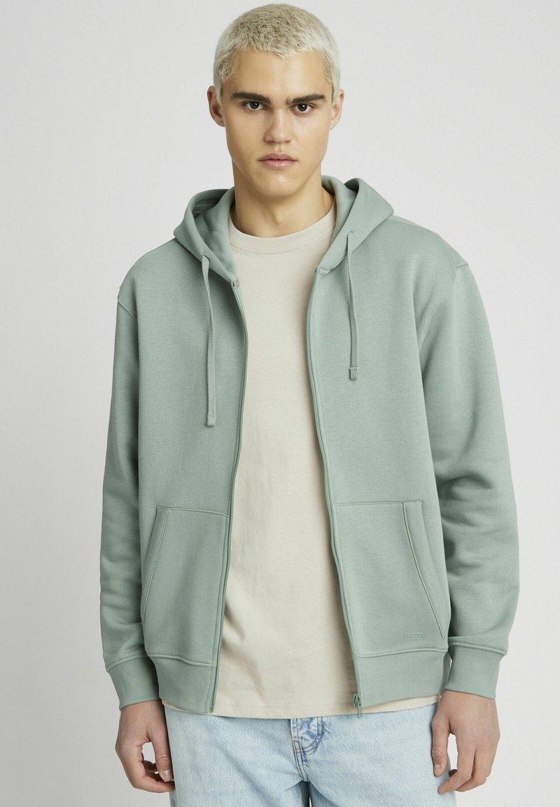 BZB BASIQUE - Sweat zippé - vert clair