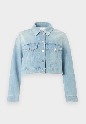 TRUCKER REGULAR FIT CROPPED WIDE SLEEVES - Veste en jean - blue