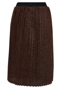 ICHI Falda plisada - brown
