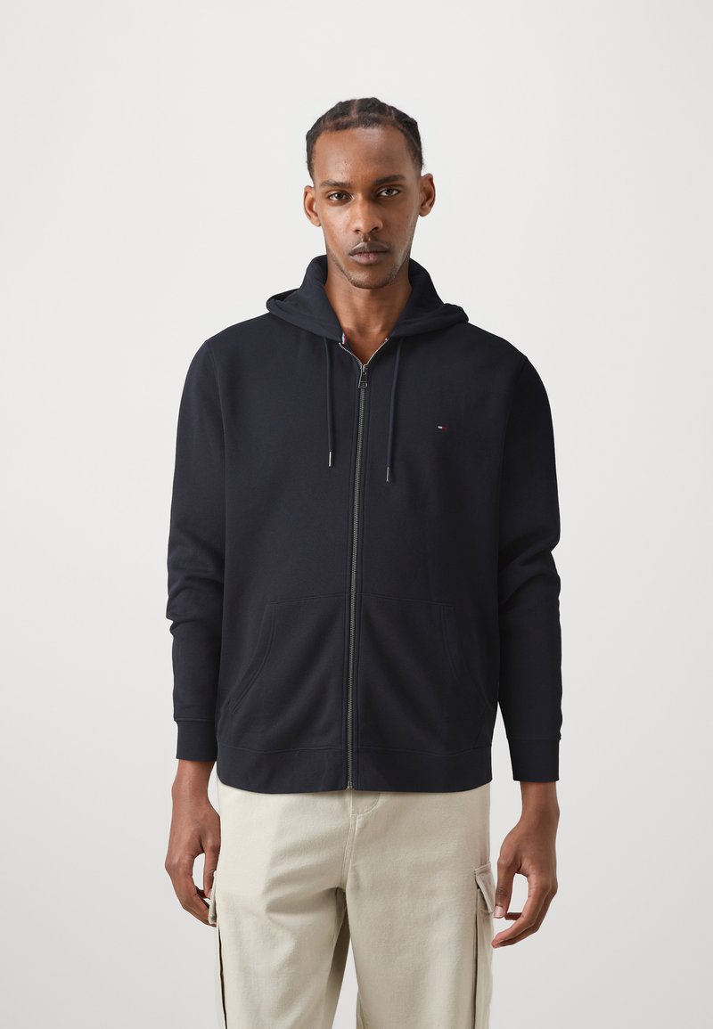 Tommy Hilfiger - FLAG LOGO - Zip-up sweatshirt - desert sky, Enlarge