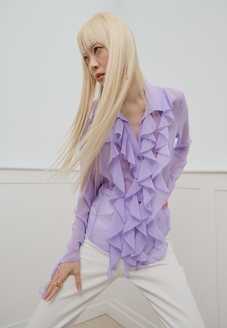 Versace Jeans Couture Overhemdblouse paars