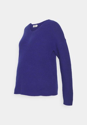 ONLY MATERNITY, PULLOVER  - Jersey de punto - bluing/melange