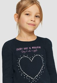 s.Oliver MIT SCHMUCKSTEINEN - Longsleeve - navy