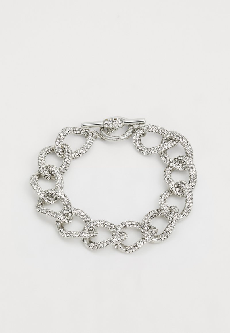 Lauren Ralph Lauren PAVE CURB LINK FLEX - Bracelet - silver-coloured