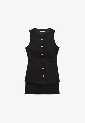 Koton, MINI VEST DRESS. - Etui-jurk - black