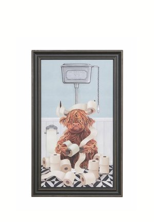 Next, HAMISH THE HIGHLAND COW ON THE LOO WALL ART UNISEX - Decoration - neutral