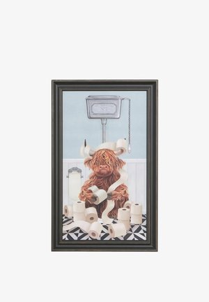Next, HAMISH THE HIGHLAND COW ON THE LOO WALL ART UNISEX - Decoration - neutral
