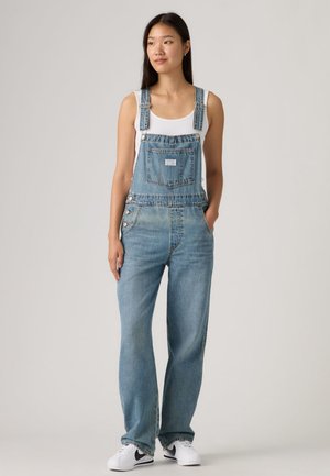 - Jeansowe ogrodniczki