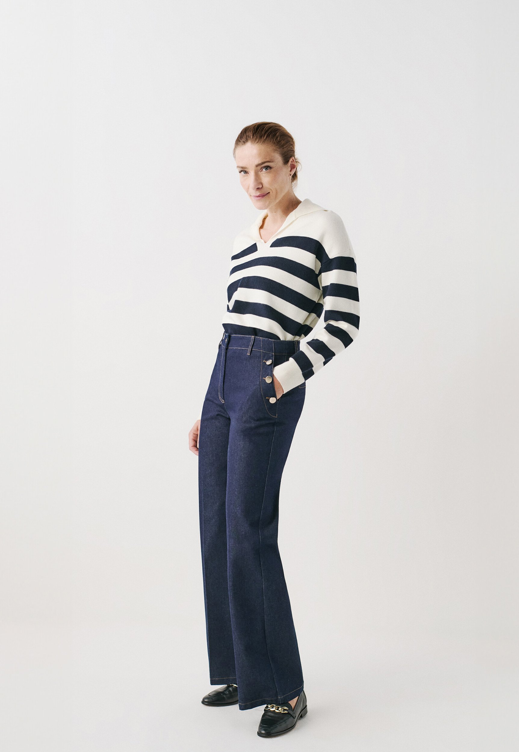 Pantalon Jean Caroll Taille 40 - Couleur Menthol (bleu Clair) - Coupe Slim - Neuf étiqueté