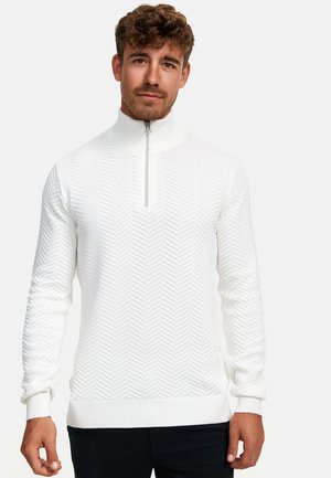 Kronstadt CARLO  HALF-ZIP   - Neule - snow white