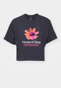 HOUSE OF FLORAL - Printtipaita - digital black