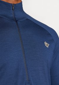 Norrøna FEMUND PUREULL ZIP NECK - Top s dlouhým rukávem - indigo night