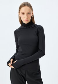 Jersey con capucha - black