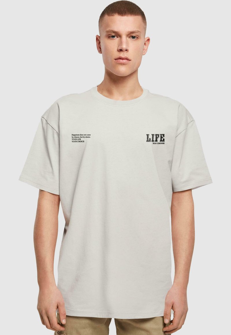 Merchcode T-shirt print - lightasphalt