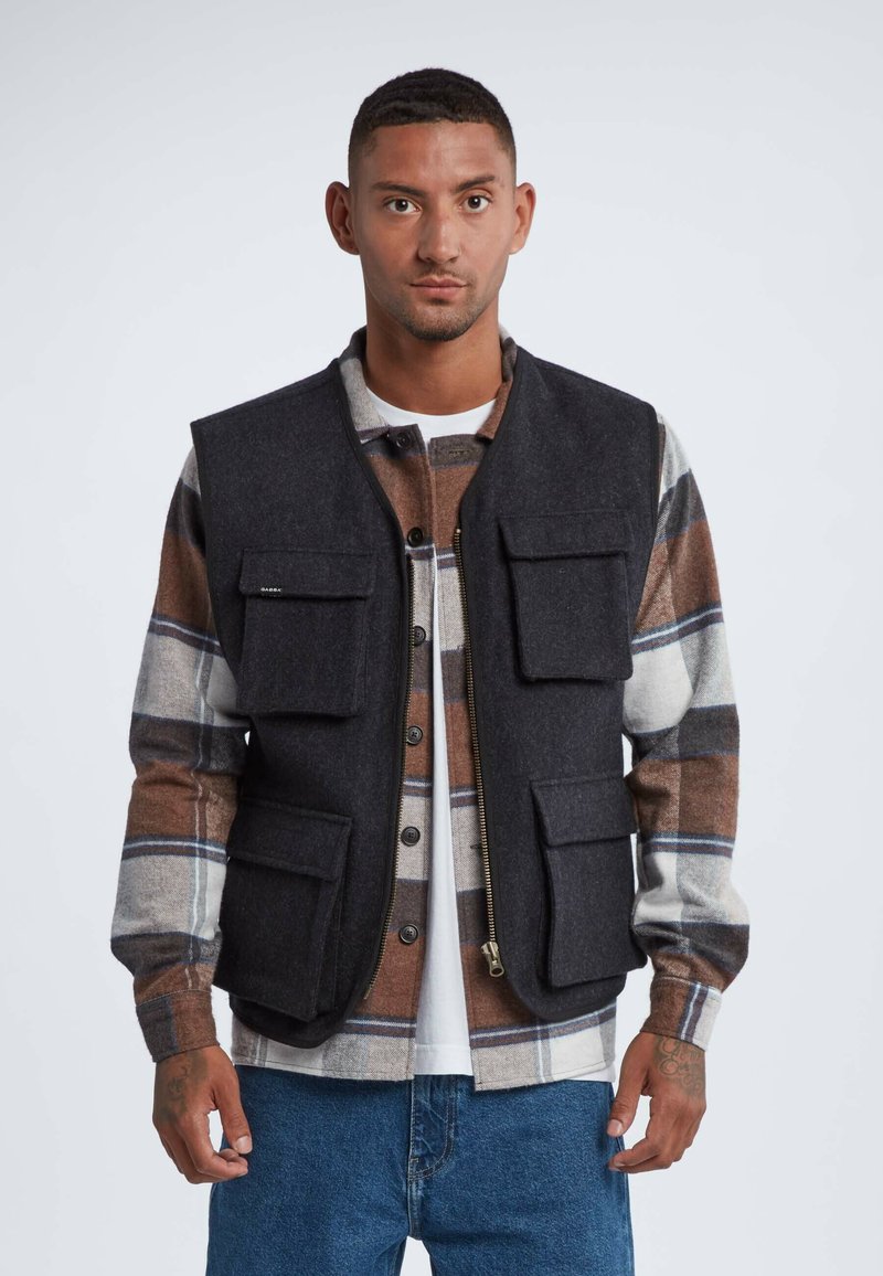 Gabba SYLVESTER Waistcoat dark grey mel/dark grey Zalando.ie