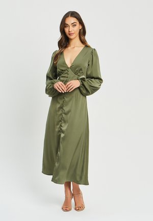 LIZA - Dienas kleita - olive green