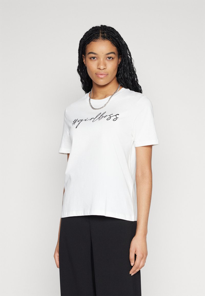 Vmsolvei Mette Ss Top Snow White Print Hearts