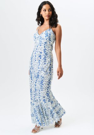 GINI LONDON DOBBY FLORAL STRAPPY  - Maxi dress - ivory