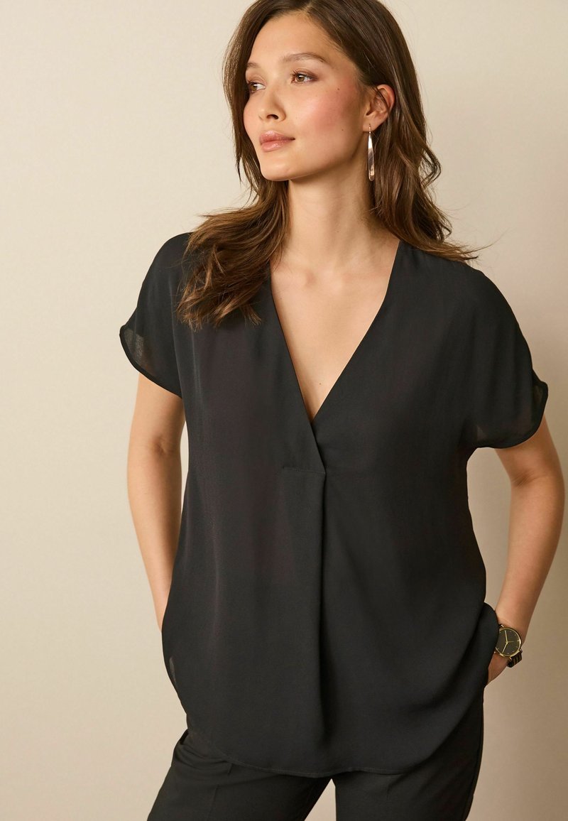 Next SHORT SLEEVE OVERHEAD STANDARD - Camicetta - black