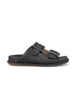 Pantolette flach - black