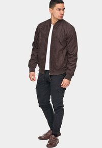 INDICODE JEANS WAYNE - Kunstlederjacke - dark brown