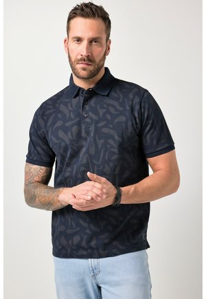 HALF-SLEEVE ALL-OVER PRINT - Polo - navy blue